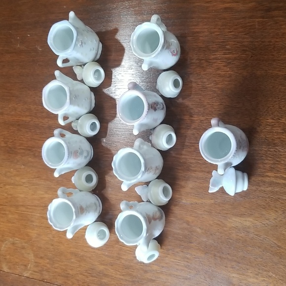 Enesco Precious Moments Porcelain Teapot Spice Jars 1995 - Picture 10 of 11